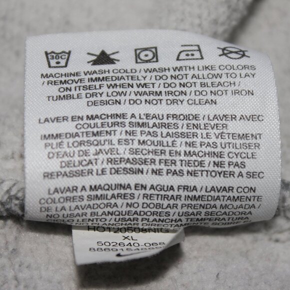 Vintage 90s Y2K Nike Swoosh Spellout Gray Crewneck Sweatshirt Men's X-Large - Picture 11 of 12